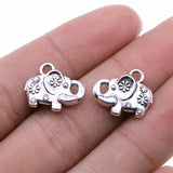 WYSIWYG 10pcs 16x13mm Elephant Charms DIY Jewelry Findings Antique Silver Color Antique Bronze Color For Jewelry Making