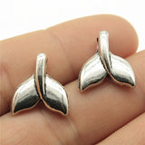 WYSIWYG 10pcs 16x15mm Whale Tail Charm Pendants For Jewelry Making Antique Silver Color Whale Tail Pendants Charm