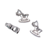 WYSIWYG 10pcs 16x15x6mm Trojan European Big Hole Beads For Bracelet Making DIY Jewelry Making Antique Silver Color