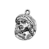 WYSIWYG 10pcs 16x23mm Nun Pendant Charms Antique Silver Color For Jewelry Making Zinc Alloy Jewelry Findings