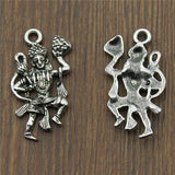 WYSIWYG 10pcs 16x32mm Indian Goddess Charms Antique Silver Color For Jewelry Making Charms Pendant DIY Jewelry Findings