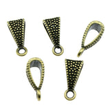 WYSIWYG 10pcs 16x8mm Bail Beads Antique Silver Color For DIY Jewelry Making Zinc Alloy Jewelry Findings Jewelry Accessories