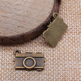 WYSIWYG 10pcs 17x12mm Camera Charms Antique Bronze Color Charms For Jewelry Making Jewelry Findings