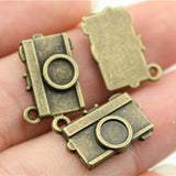 WYSIWYG 10pcs 17x12mm Camera Charms Antique Bronze Color Charms For Jewelry Making Jewelry Findings