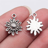 WYSIWYG 10pcs 17x13mm/22x29mm Sun Pendant Charms Antique Silver Color For Jewelry Making Zinc Alloy Jewelry Findings