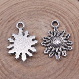 WYSIWYG 10pcs 17x13mm/22x29mm Sun Pendant Charms Antique Silver Color For Jewelry Making Zinc Alloy Jewelry Findings