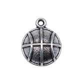 WYSIWYG 10pcs 17x13mm Basketball Charms Antique Silver Color Pendant Charms Jewelry Findings For Jewelry Making