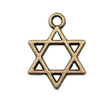 WYSIWYG 10pcs 17x13mm Hexagram Star Of David Charms Pendants For Jewelry Making DIY Jewelry Findings Jewelry Accessories