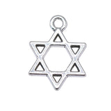 WYSIWYG 10pcs 17x13mm Hexagram Star Of David Charms Pendants For Jewelry Making DIY Jewelry Findings Jewelry Accessories