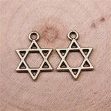 WYSIWYG 10pcs 17x13mm Hexagram Star Of David Charms Pendants For Jewelry Making DIY Jewelry Findings Jewelry Accessories