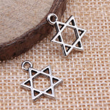 WYSIWYG 10pcs 17x13mm Hexagram Star Of David Charms Pendants For Jewelry Making DIY Jewelry Findings Jewelry Accessories
