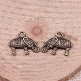 WYSIWYG 10pcs 17x13mm Small Elephant Thai Elephant Charms Pendants For Jewelry Making DIY Jewelry Findings Jewelry Accessories