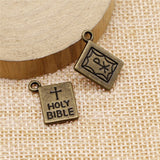 WYSIWYG 10pcs 17x14mm Charm Holi Bible 3 Colors Holi Bible Charms Holi Bible Pendant Charms For Jewelry Making