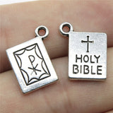 WYSIWYG 10pcs 17x14mm Charm Holi Bible 3 Colors Holi Bible Charms Holi Bible Pendant Charms For Jewelry Making