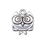 WYSIWYG 10pcs 17x14mm Double Sided Owl Pendants Owl Pendants For Jewelry Making Owl Charm Pendants