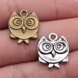WYSIWYG 10pcs 17x14mm Double Sided Owl Pendants Owl Pendants For Jewelry Making Owl Charm Pendants
