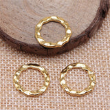 WYSIWYG 10pcs 17x17mm Charms Connector Jewelry Findings DIY Accessories Circle Pendant KC Gold Color Antique Silver Color