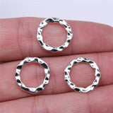 WYSIWYG 10pcs 17x17mm Charms Connector Jewelry Findings DIY Accessories Circle Pendant KC Gold Color Antique Silver Color