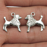 WYSIWYG 10pcs 17x18mm Poodle Puppy Charms Pendants For Jewelry Making DIY Jewelry Findings Jewelry Accessories