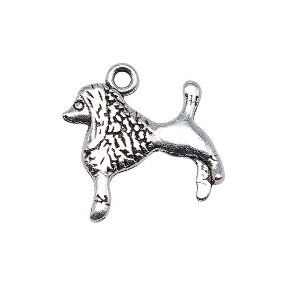 WYSIWYG 10pcs 17x18mm Poodle Puppy Charms Pendants For Jewelry Making DIY Jewelry Findings Jewelry Accessories