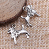 WYSIWYG 10pcs 17x18mm Poodle Puppy Charms Pendants For Jewelry Making DIY Jewelry Findings Jewelry Accessories