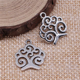 WYSIWYG 10pcs 17x19mm Antique Silver Color Tree Charms Pendant For Jewelry Making DIY Jewelry Findings