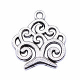 WYSIWYG 10pcs 17x19mm Antique Silver Color Tree Charms Pendant For Jewelry Making DIY Jewelry Findings