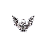 WYSIWYG 10pcs 17x23mm Antique Silver Color Bat Charms For Jewelry Making