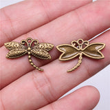 WYSIWYG 10pcs 17x25mm Dragonfly Charms For Jewelry Making Jewelry Accessories Antique Silver Plated Antique Bronze Plated