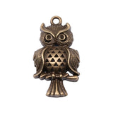 WYSIWYG 10pcs 17x31mm Owl Charms For Jewelry Making Antique Silver Plated Antique Bronze Color Jewelry Findings