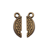 WYSIWYG 10pcs 17x5mm Watermelon Charms For Jewelry Making Antique Bronze Color Charms Pendants Jewelry Accessories