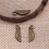 WYSIWYG 10pcs 17x5mm Watermelon Charms For Jewelry Making Antique Bronze Color Charms Pendants Jewelry Accessories