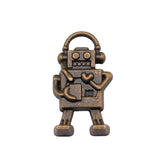 WYSIWYG 10pcs 17x9mm Pendant Robot Robot Charm Pendants For Jewelry Making Antique Silver Color Robot Pendants