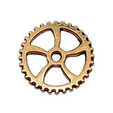 WYSIWYG 10pcs 18mm Gear Charms Antique Gold Color For DIY Jewelry Making Zinc Alloy Charms Pendant Jewelry Findings