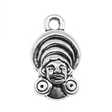 WYSIWYG 10pcs 18x10mm Egyptian Statues Charms Antique Silver Color Pendant Charms For Jewelry Making Jewelry Findings