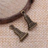 10pcs 18x10mm Skyscraper Charms DIY Jewelry Findings Antique Silver Color Antique Bronze Color For Jewelry Making EF4638