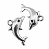 WYSIWYG 10pcs 18x11mm Dolphin Charms DIY Jewelry Findings Antique Silver Color Antique Bronze Color For Jewelry Making
