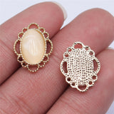 WYSIWYG 10pcs 18x14mm Geometry Charms Electrophoresis KC Gold Color For Jewelry Making Zinc Alloy DIY Charms Jewelry Findings