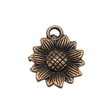 10pcs 18x15mm Sun Flower Pendants Sunflower Flower Charm Pendants Sunflower Pendants For Jewelry Making EF4101