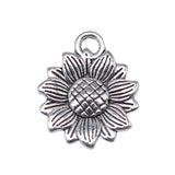 10pcs 18x15mm Sun Flower Pendants Sunflower Flower Charm Pendants Sunflower Pendants For Jewelry Making EF4101