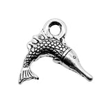 WYSIWYG 10pcs 18x20mm Swordfish Charms For Jewelry Making DIY Jewelry Findings Antique Silver Color Antique Bronze Color