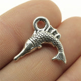 WYSIWYG 10pcs 18x20mm Swordfish Charms For Jewelry Making DIY Jewelry Findings Antique Silver Color Antique Bronze Color