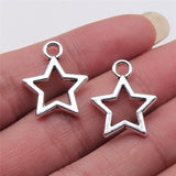WYSIWYG 10pcs 18x21mm Hollow Pentagram Charms Pendants For Jewelry Making DIY Jewelry Findings Jewelry Accessories