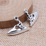 WYSIWYG 10pcs 18x24mm Antique Silver Color Motorboat Charms Pendant For DIY Jewelry Making Handmade Jewelry Craft Findings