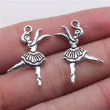 WYSIWYG 10pcs 18x28mm Ballet Dancing Charms Pendants For Jewelry Making DIY Jewelry Findings Jewelry Accessories