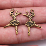 WYSIWYG 10pcs 18x28mm Ballet Dancing Charms Pendants For Jewelry Making DIY Jewelry Findings Jewelry Accessories