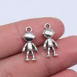 WYSIWYG 10pcs 18x9mm Astronaut Pendant Charms Antique Silver Color For Jewelry Making Zinc Alloy Jewelry Findings