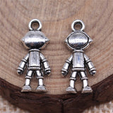 WYSIWYG 10pcs 18x9mm Astronaut Pendant Charms Antique Silver Color For Jewelry Making Zinc Alloy Jewelry Findings