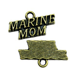 WYSIWYG 10pcs 19x11mm Mom Pendants Charm Marine Mom Charm Marine Mom Pendants