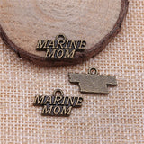 WYSIWYG 10pcs 19x11mm Mom Pendants Charm Marine Mom Charm Marine Mom Pendants